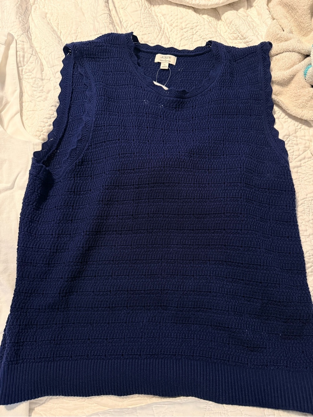 Jcrew  Deep Navy Sleeveless Knit Tank